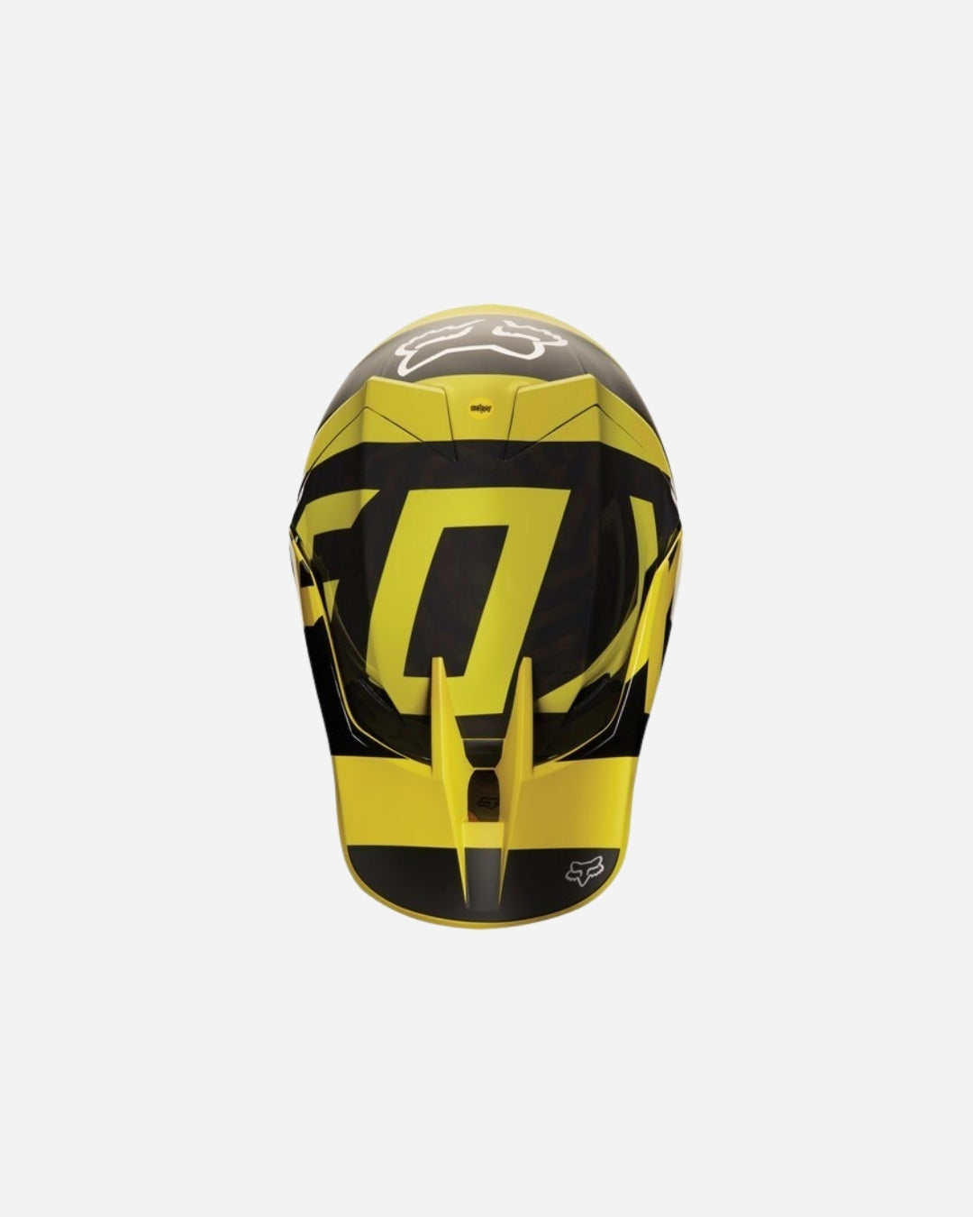 Casque Fox Racing V3 Preest - Jaune foncé