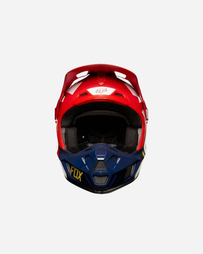 Fox Racing V2 Premium-Helm – Marineblau/Rot