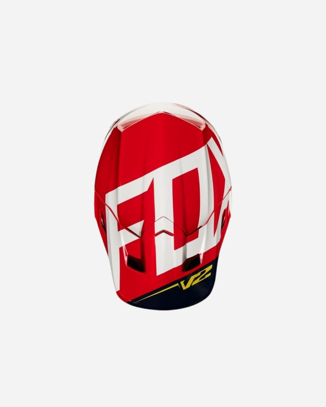 Fox Racing V2 Premium-Helm – Marineblau/Rot