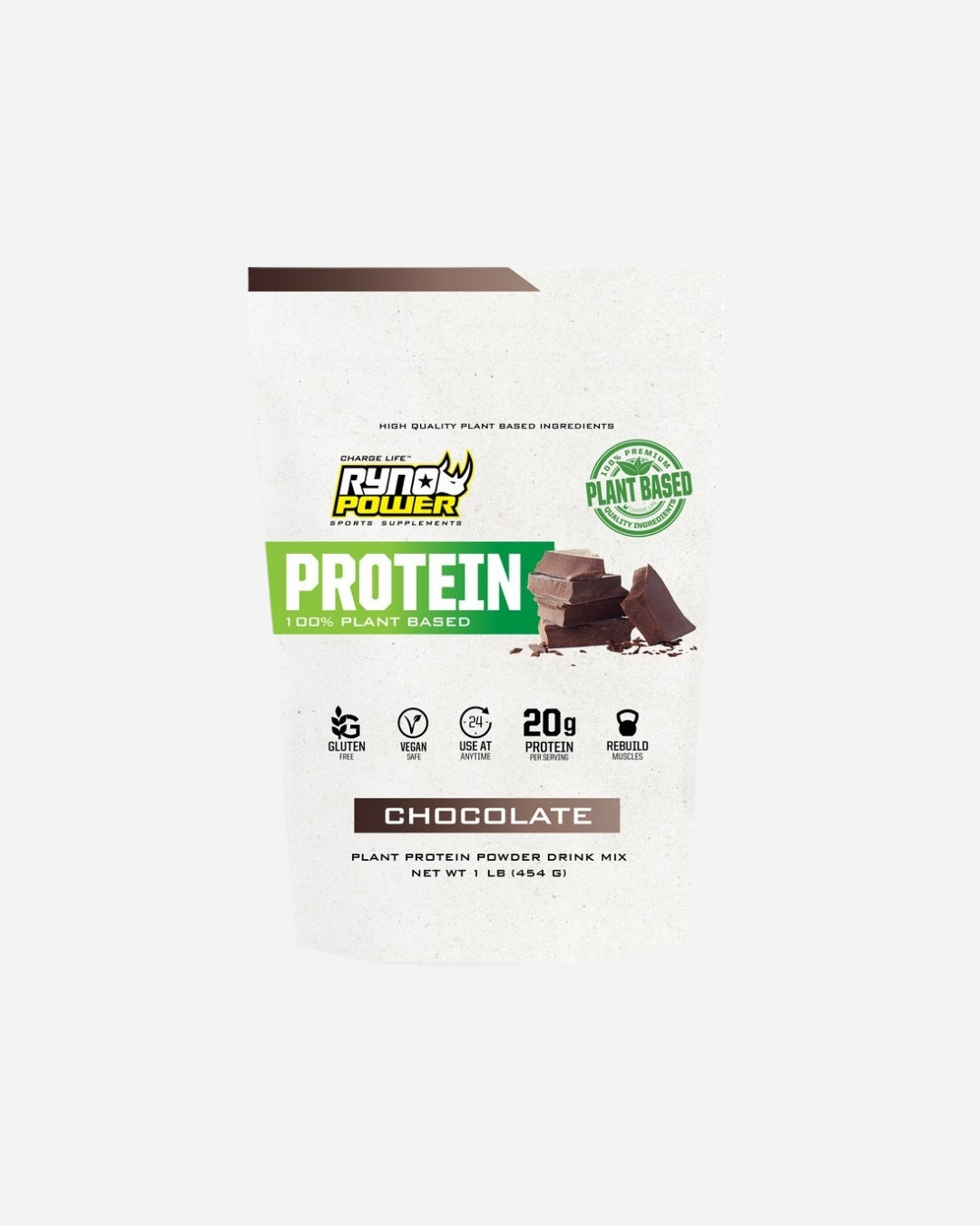 Poudre de Protéine Végétale Ryno Power - Chocolat