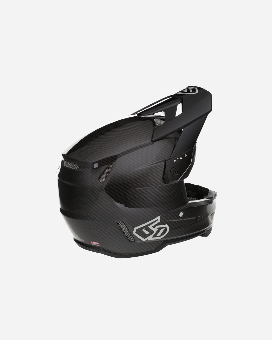 6D Helmets ATB-3 Solid - Glänzend Schwarz