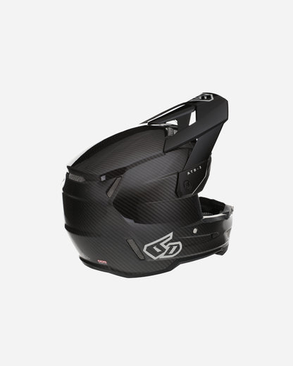 6D Helmets ATB-3 Solid - Glänzend Schwarz