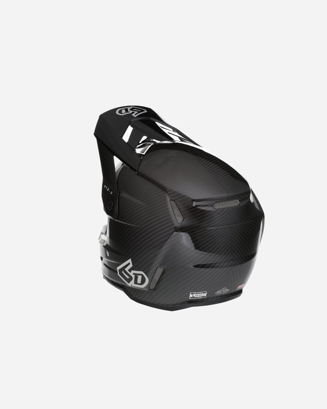 6D Helmets ATB-3 Solid - Glänzend Schwarz