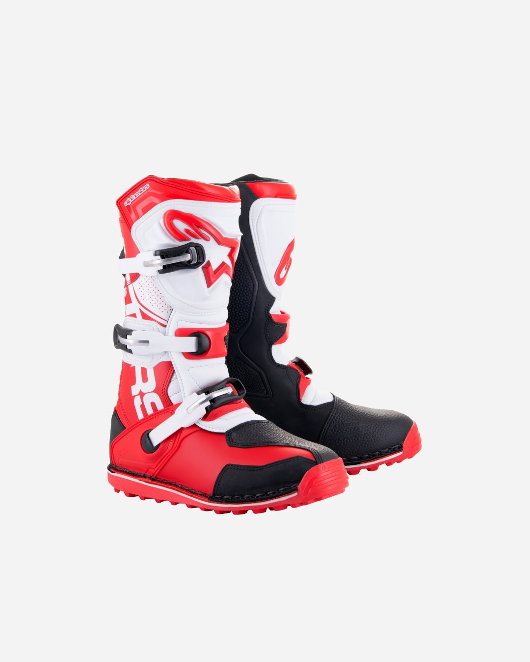 Bottes Alpinestars Tech T - Rouge vif/Noir/Blanc