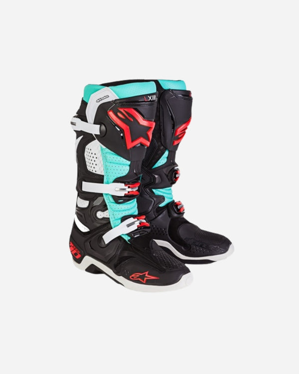 Alpinestars Tech 10 Boots - Black/Turquoise