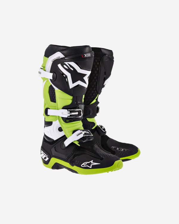 Alpinestars Tech 10 Boots - Black/Green
