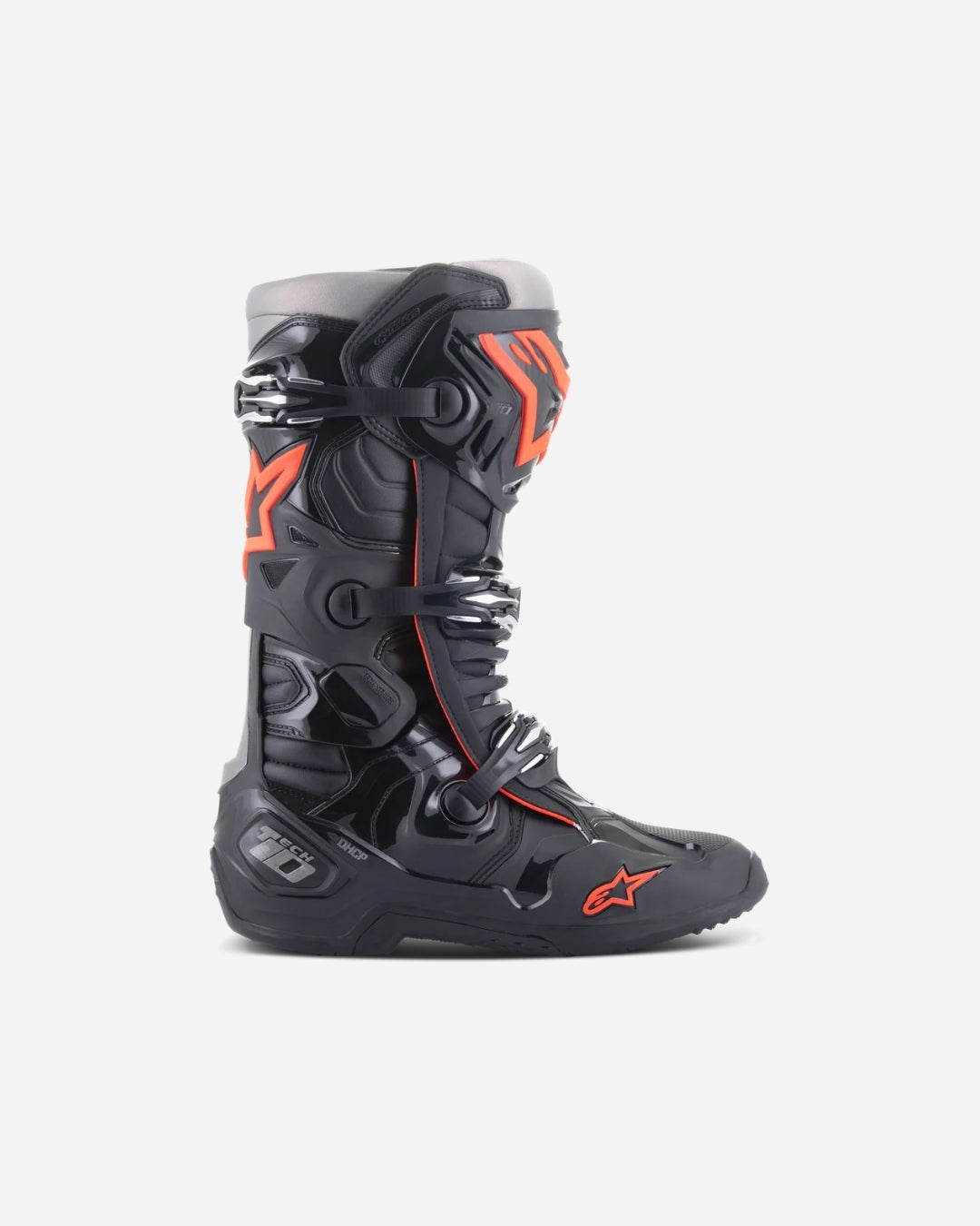 Bottes Alpinestars Tech 10 - Noir/Rouge Fluo
