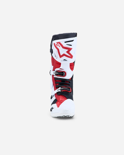 Alpinestars Tech 10 Stiefel - Weiß/Schwarz/Leuchtrot