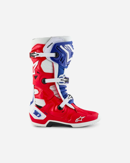 Bottes Alpinestars Bottes Tech 10 Fortitude - Rouge/Blanc/Bleu