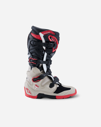 Bottes Enduro Alpinestars Tech 7 - Noir/Gris clair/Rouge vif