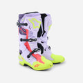 Alpinestars Tech 10 Supervented Boots - Purple/Fluorescent Yellow/Black