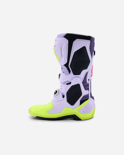 Bottes Alpinestars Tech 10 Supervented - Violet/Jaune Fluo/Noir