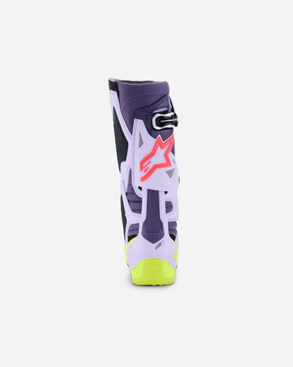 Bottes Alpinestars Tech 10 Supervented - Violet/Jaune Fluo/Noir