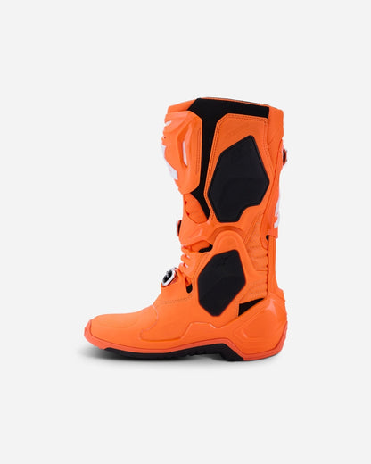 Bottes Alpinestars Tech 10 Supervented - Orange Fluo/Noir/Blanc