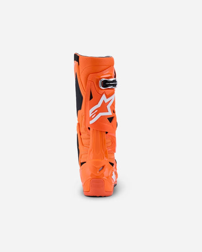 Bottes Alpinestars Tech 10 Supervented - Orange Fluo/Noir/Blanc