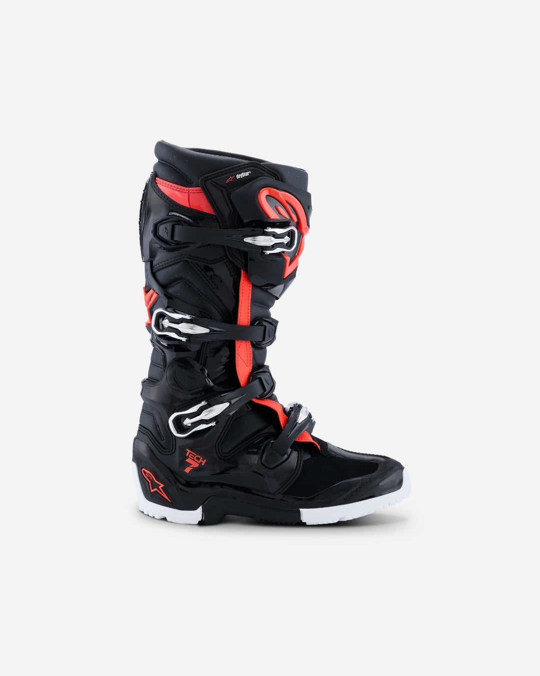 Bottes Enduro Alpinestars Tech 7 - Drystar Noir/Rouge fluo/Blanc