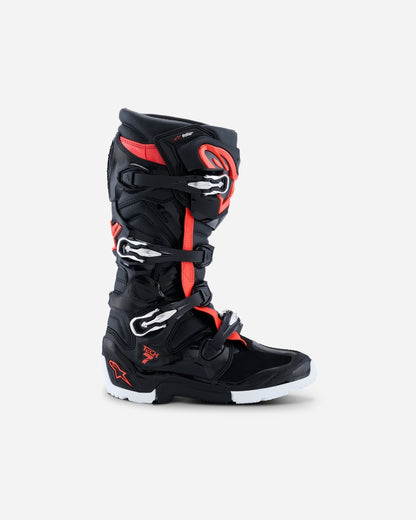 Bottes Enduro Alpinestars Tech 7 - Drystar Noir/Rouge fluo/Blanc