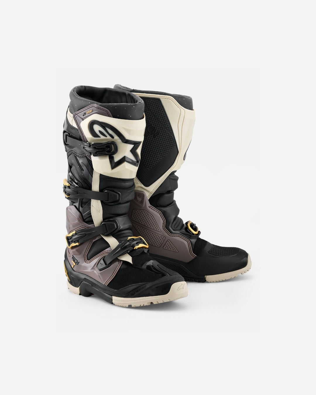 Enduro Alpinestars Tech 7 Drystar - Noir/Gris foncé/Or