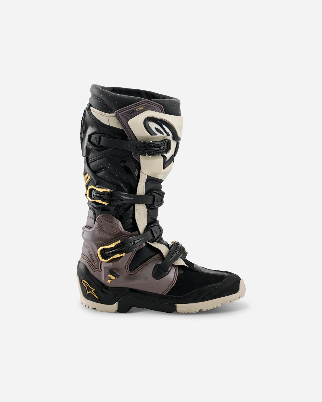 Enduro Alpinestars Tech 7 Drystar - Noir/Gris foncé/Or
