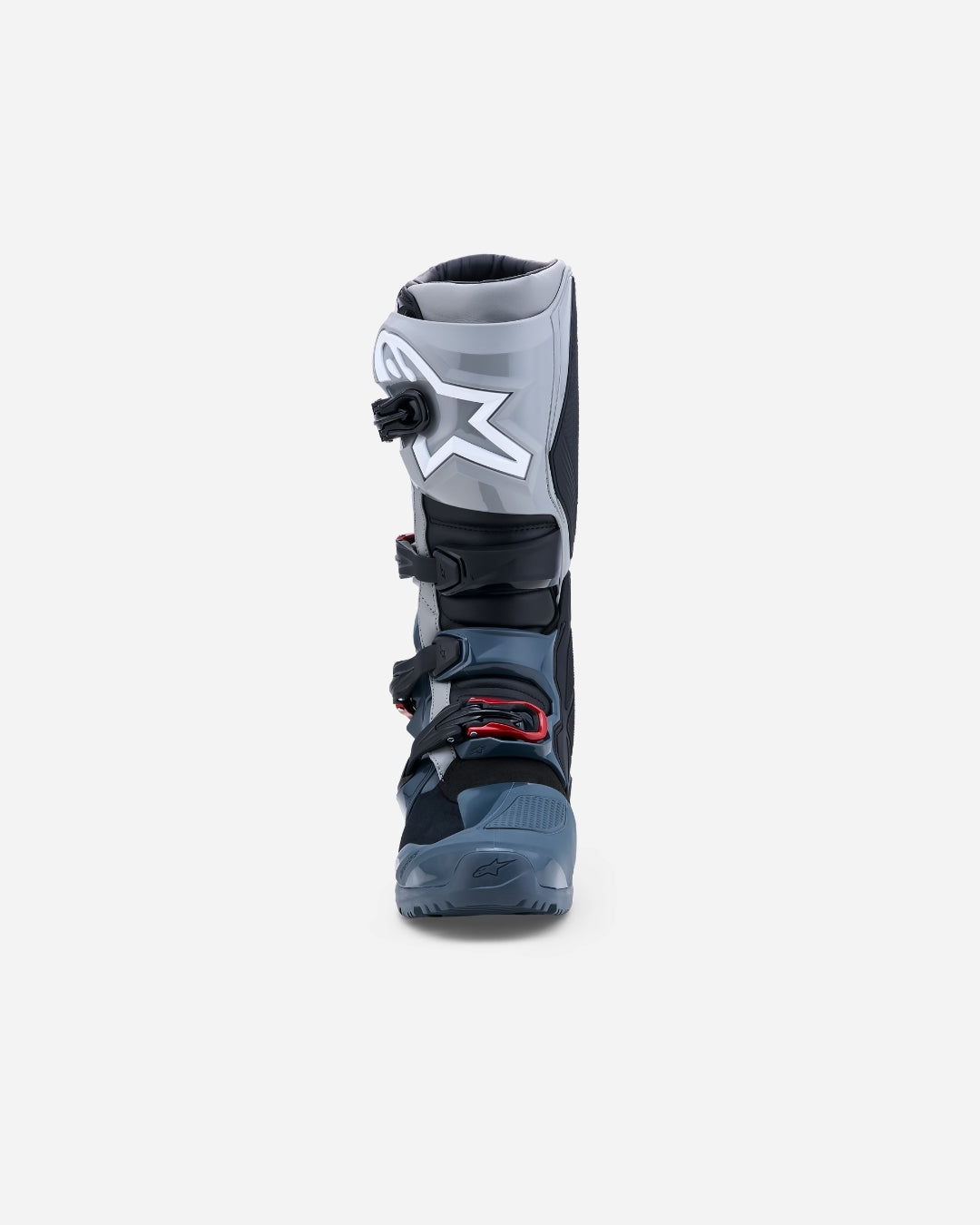 Stivali Alpinestars Tech 7 Enduro Drystar - Grigio scuro/Grigio medio/Rosso brillante