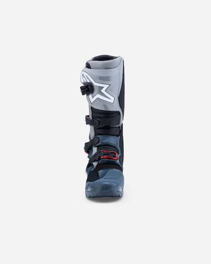 Stivali Alpinestars Tech 7 Enduro Drystar - Grigio scuro/Grigio medio/Rosso brillante