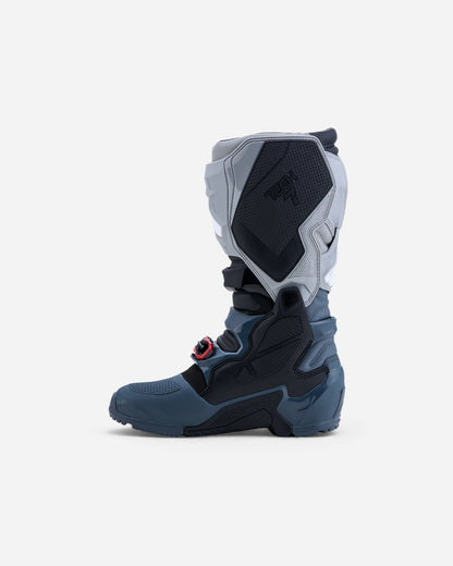 Stivali Alpinestars Tech 7 Enduro Drystar - Grigio scuro/Grigio medio/Rosso brillante