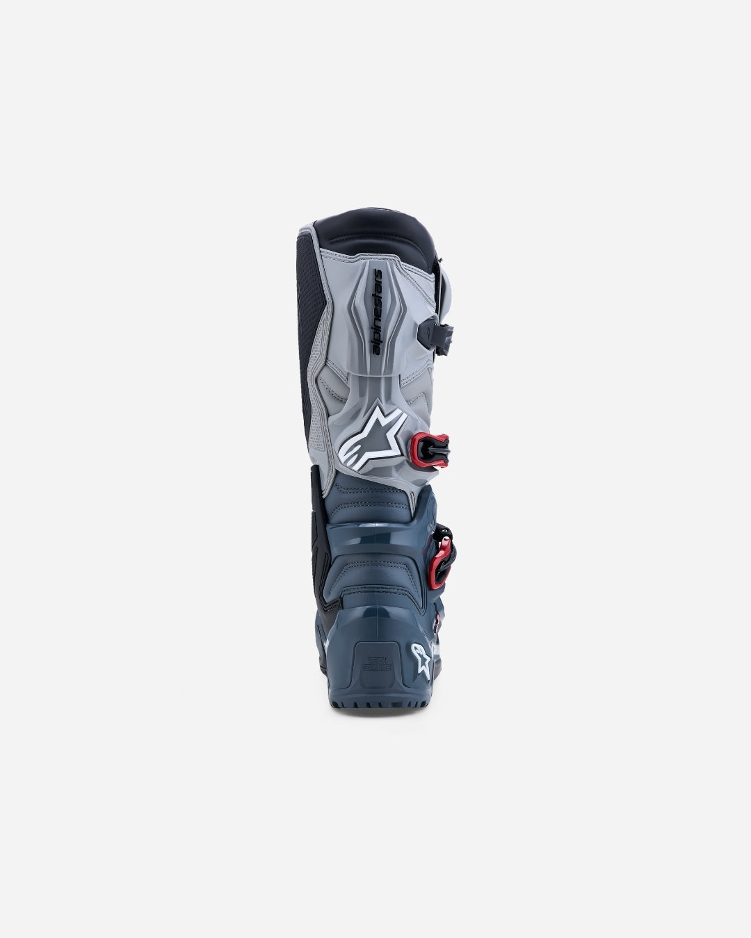 Stivali Alpinestars Tech 7 Enduro Drystar - Grigio scuro/Grigio medio/Rosso brillante