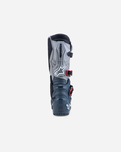 Stivali Alpinestars Tech 7 Enduro Drystar - Grigio scuro/Grigio medio/Rosso brillante