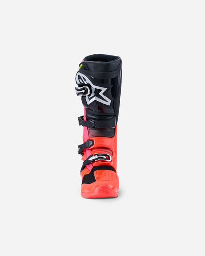 Bottes Alpinestars Tech 7 - Noir/Rouge Fluo/Rose Fluo
