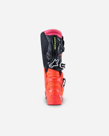 Bottes Alpinestars Tech 7 - Noir/Rouge Fluo/Rose Fluo