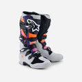 Alpinestars Tech 7 Boots - Black/Light Grey/Fluorescent Orange/Magenta