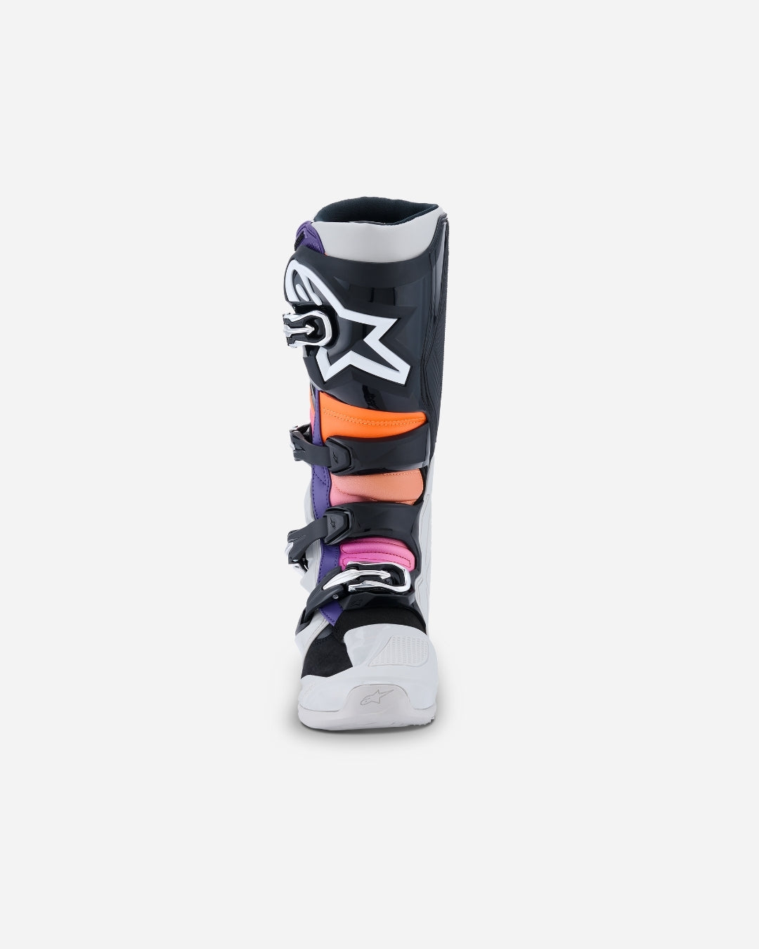 Bottes Alpinestars Tech 7 - Noir/Gris clair/Orange Fluo/Magenta