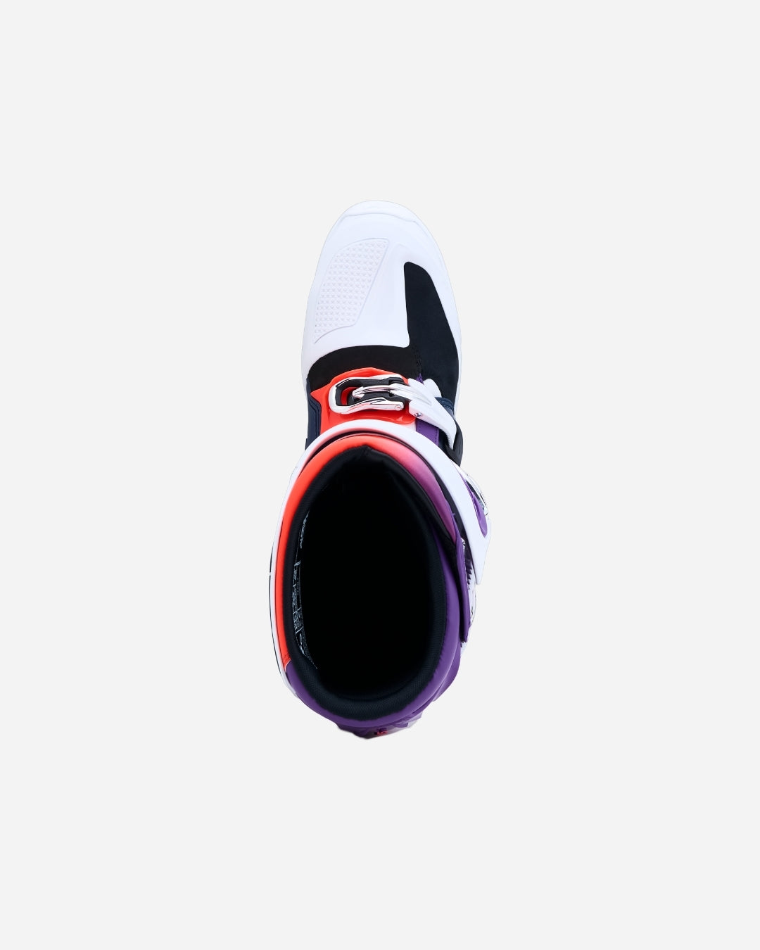 Stivali Alpinestars Tech 7 - Viola/Bianco/Blu Scuro/Rosso Fluo