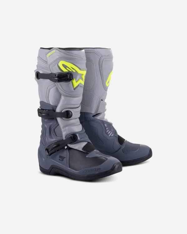 Alpinestars Tech 3 Boots - Dark Grey/Light Grey/Black