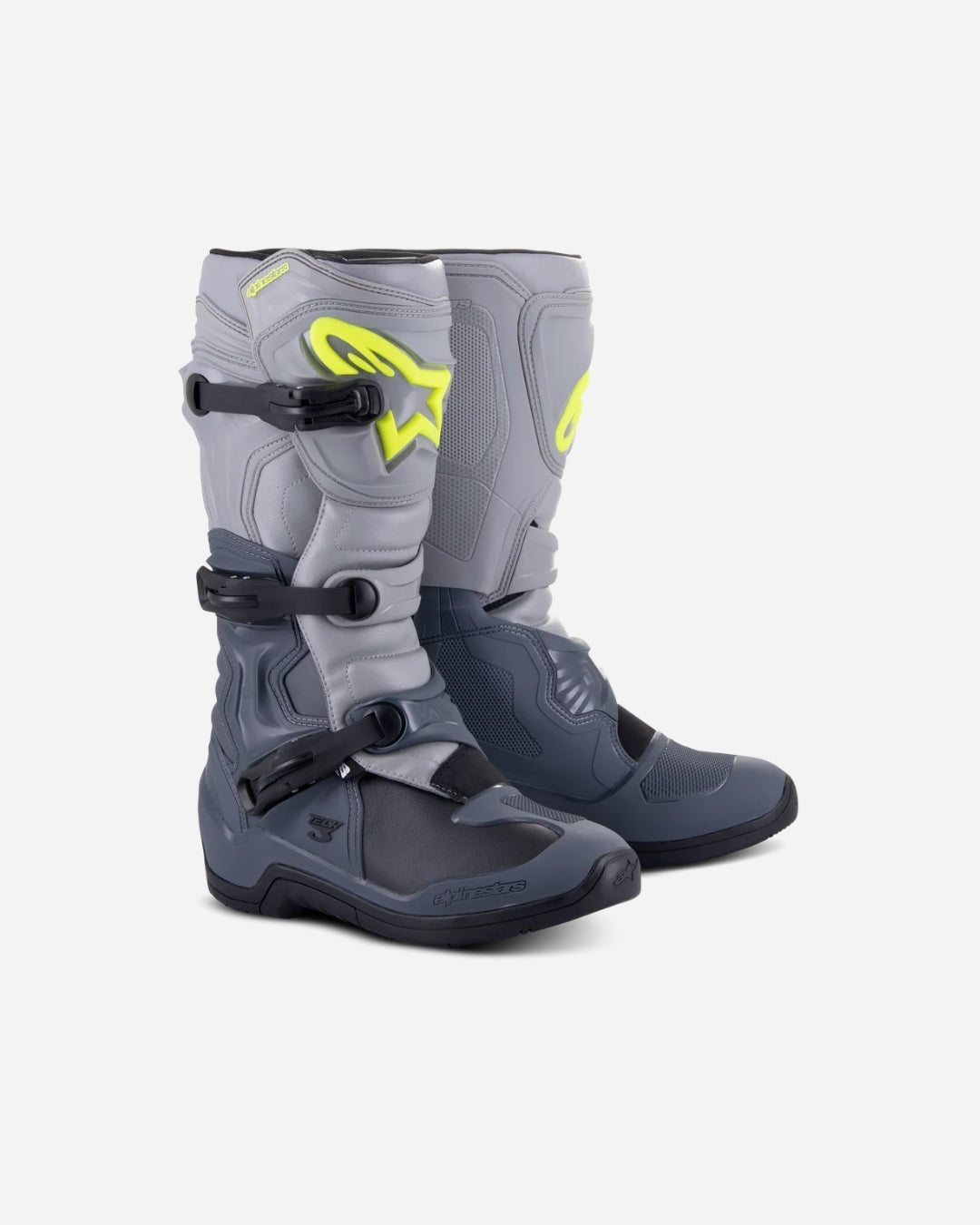 Alpinestars Tech 3 Stiefel – Dunkelgrau/Hellgrau/Schwarz