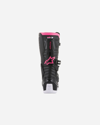 Alpinestars Tech 3 Damenstiefel – Schwarz/Weiß/Rosa