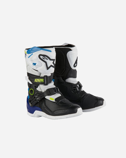 Bottes enfant Alpinestars Tech 3S Youth - Blanc/Noir/Enamel Blue