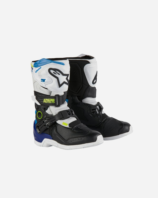 Bottes enfant Alpinestars Tech 3S Youth - Blanc/Noir/Enamel Blue
