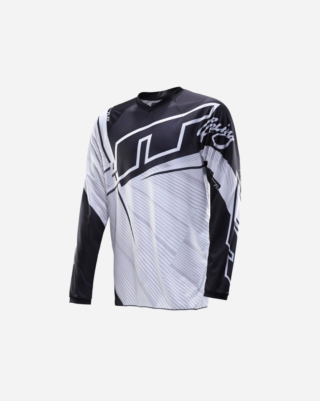 Maillot JT Racing Flex - Noir/Blanc