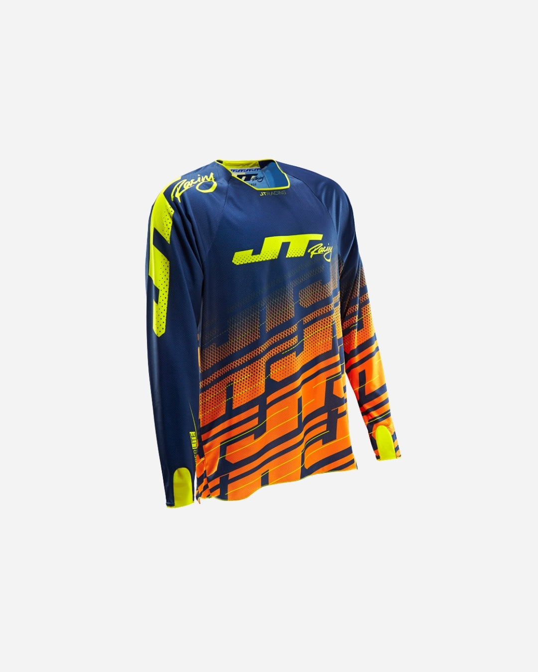 Maillot JT Racing Hyper Lite Echo - Bleu marine/Orange