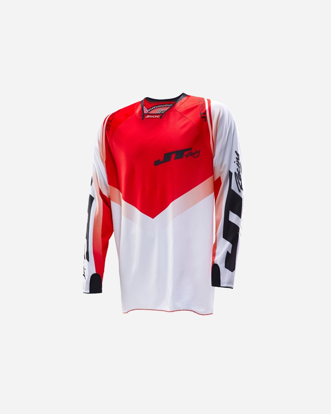 Maillot JT Racing Protek V - Blanc/Rouge/Noir