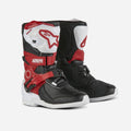 Stivali Alpinestars Tech 3S per bambini - Bianco/Nero/Rosso brillante