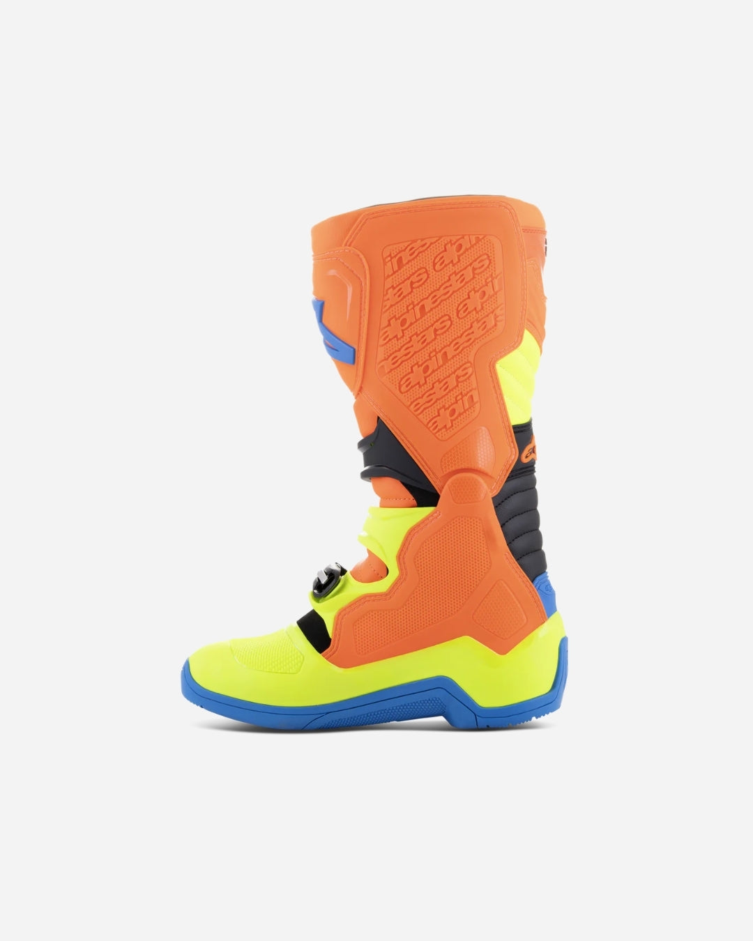 Bottes Alpinestars Tech 5 - Orange Fluo/Bleu émail/Jaune Fluo
