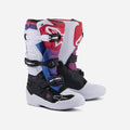 Stivali Alpinestars Tech 7S per bambini - Bianco/Nero/Arcobaleno