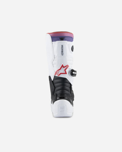 Bottes enfant Alpinestars Tech 7S - Blanc/Noir/Arc-en-ciel