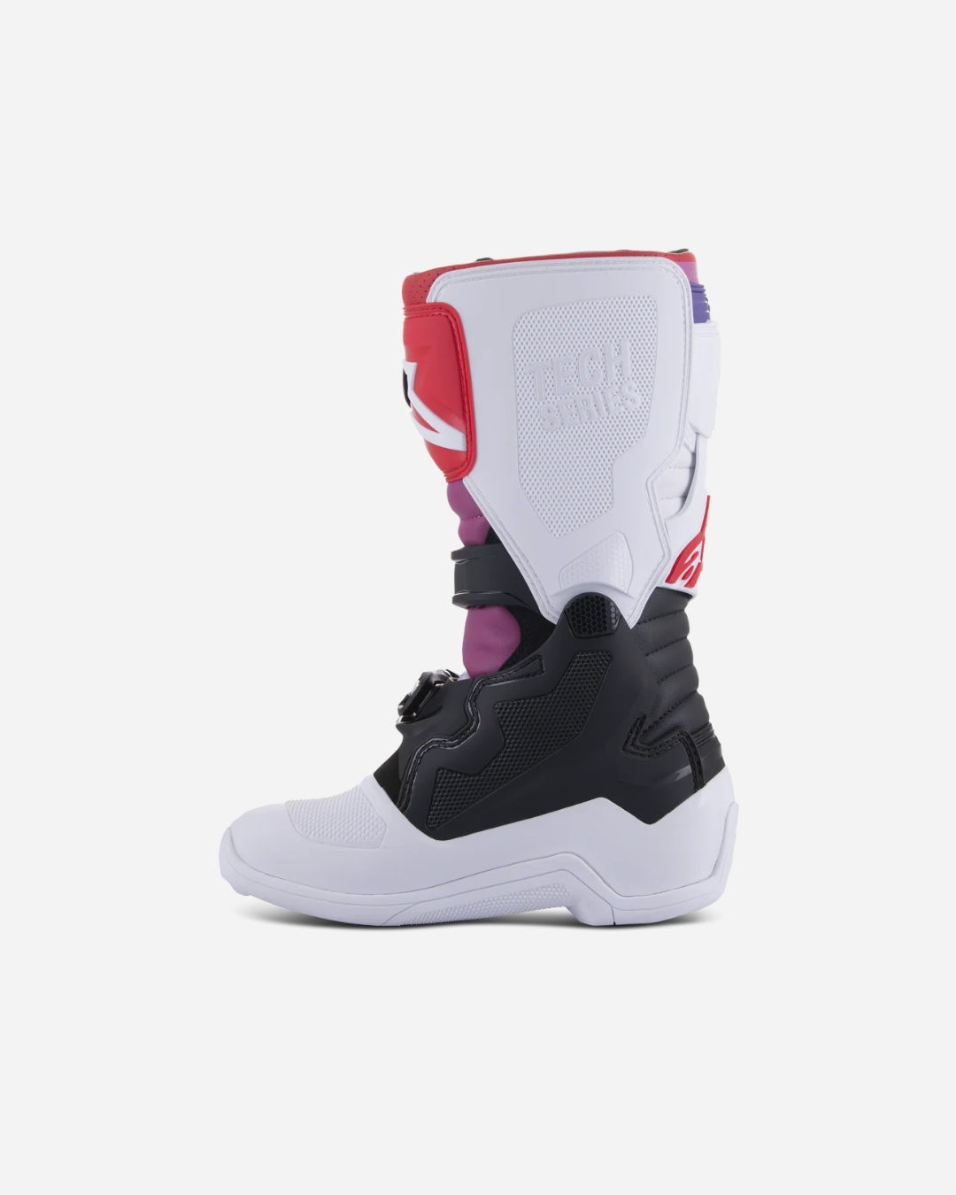 Bottes enfant Alpinestars Tech 7S - Blanc/Noir/Arc-en-ciel