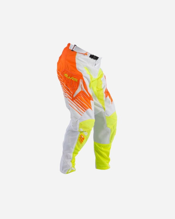 Pantaloni Alias ​​Racing A1 - Arancione Neon/Giallo Neon