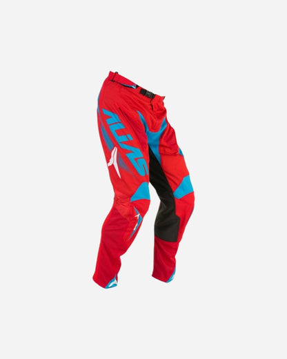 Pantaloni Alias ​​Racing A1 - Rosso/Ciano Platino