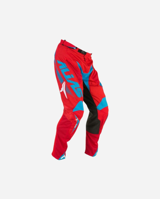 Pantaloni Alias ​​Racing A1 - Rosso/Ciano Platino