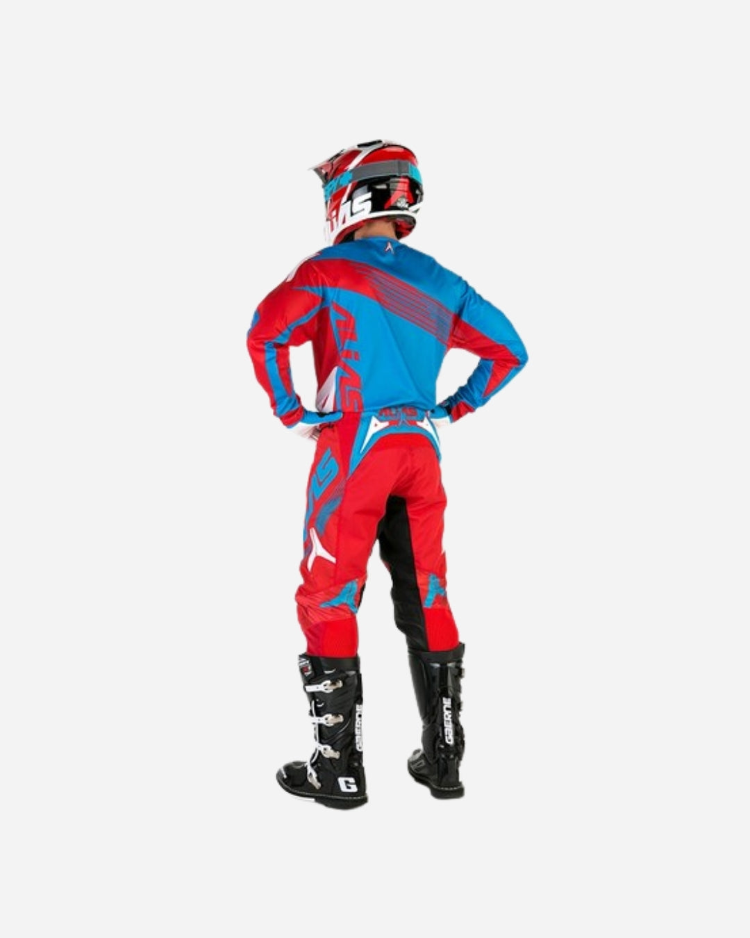 Pantaloni Alias ​​Racing A1 - Rosso/Ciano Platino